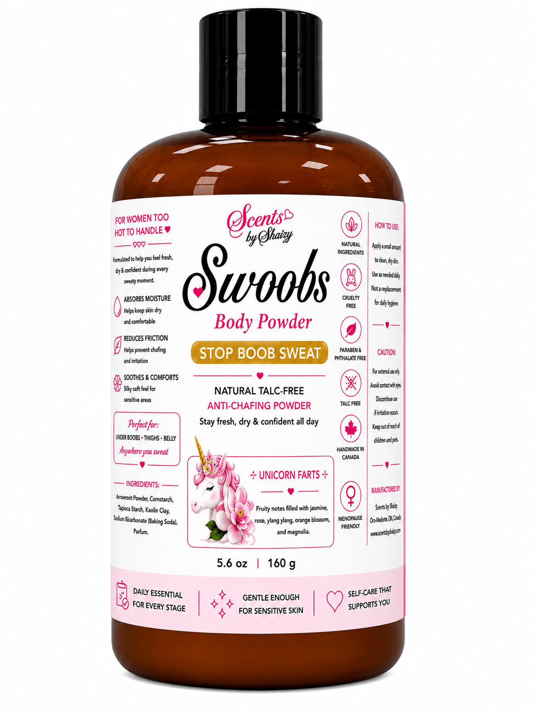 Swoobs Talc-Free Body Powder - Scents By Shaizy