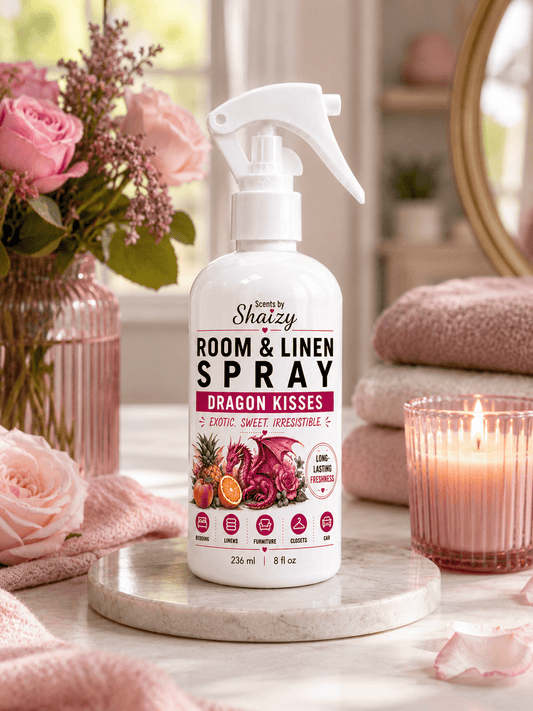 Dragon Kisses Room & Linen Spray | Fruity Floral Scent - Scents By Shaizy