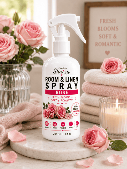 Rose Room & Linen Spray – Soft Floral Elegance - Scents By Shaizy