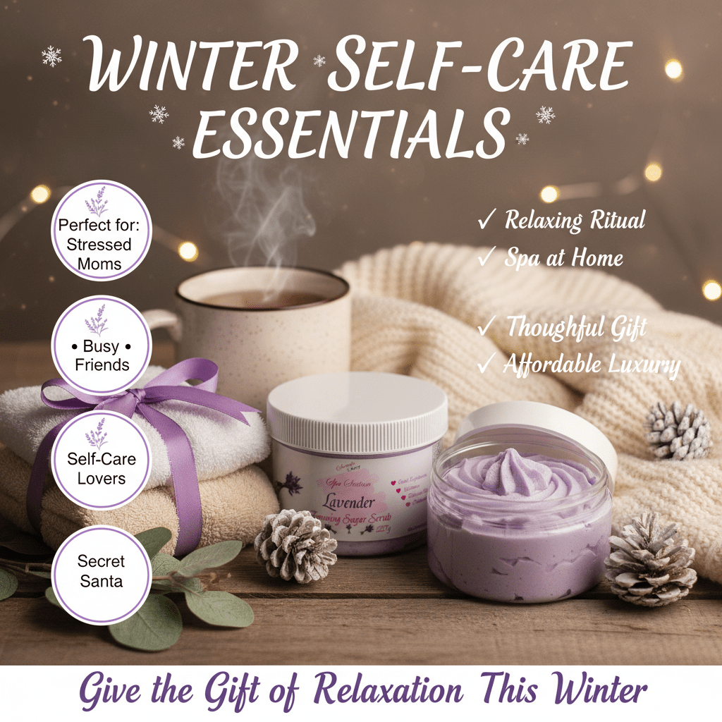 Lavender Foaming Sugar Scrub ๐ | 4 - in - 1 Body Scrub & Wash - Scents By Shaizy