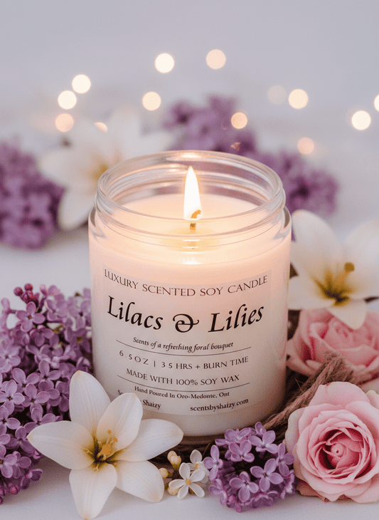 Lilacs & Lilies Soy Candle - Scents By Shaizy