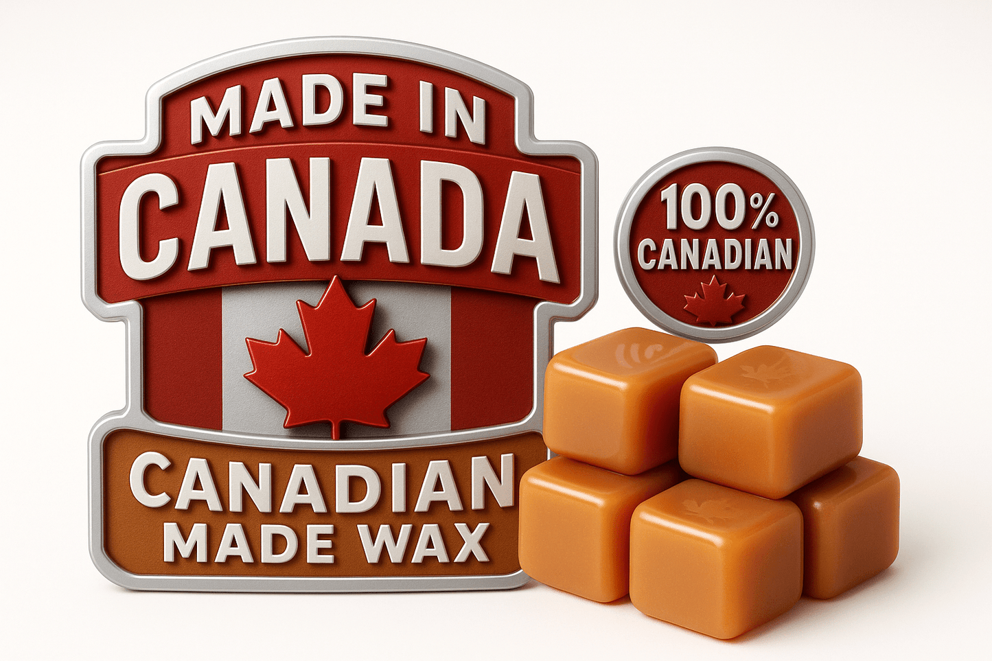 Made in Canada Apple Cider wax melts - handcrafted in Ontario - premium Canadian artisan soy blend wax