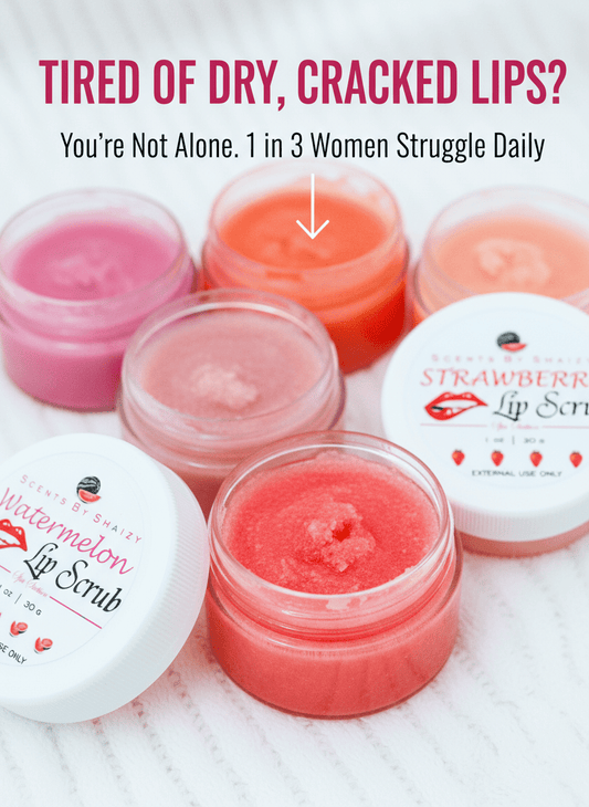 Natural Lip Scrub - Exfoliating Sugar Lip Treatment - Scents By Shaizy