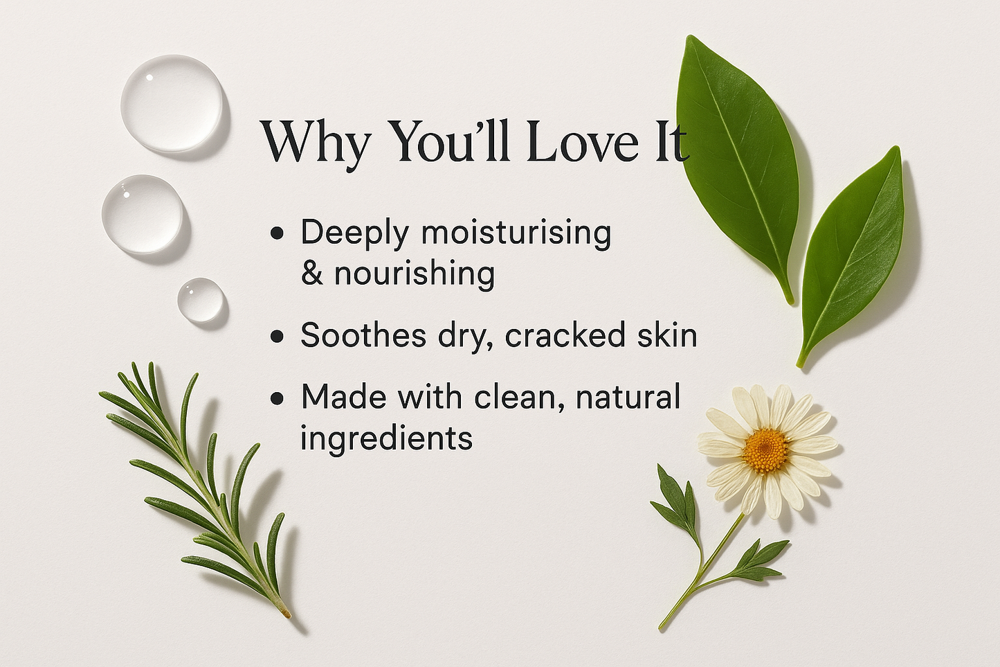 Updated benefits without non-greasy