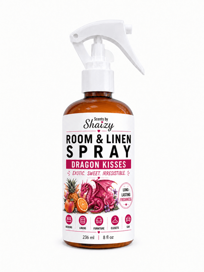 Dragon Kisses Room & Linen Spray | Fruity Floral Scent - Scents By Shaizy