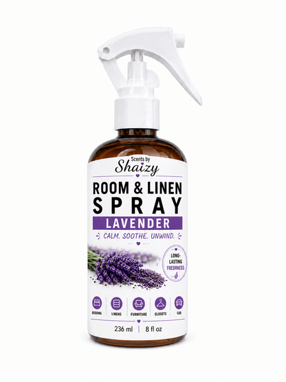 Lavender Room & Linen Spray – Pure Essential Oil - Scents By Shaizy