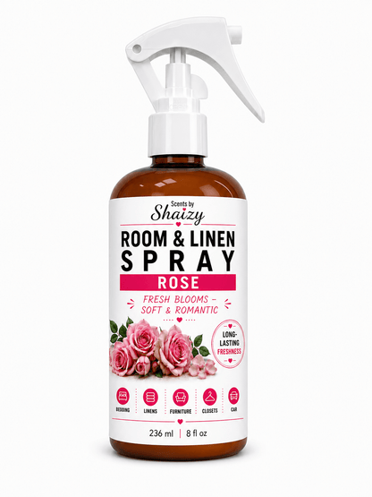 Rose Room & Linen Spray – Soft Floral Elegance - Scents By Shaizy