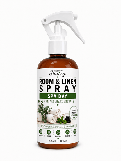 Spa Day Room & Linen Spray – Eucalyptus & Spearmint - Scents By Shaizy
