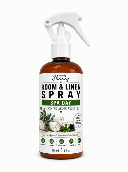 Spa Day Room & Linen Spray – Eucalyptus & Spearmint - Scents By Shaizy