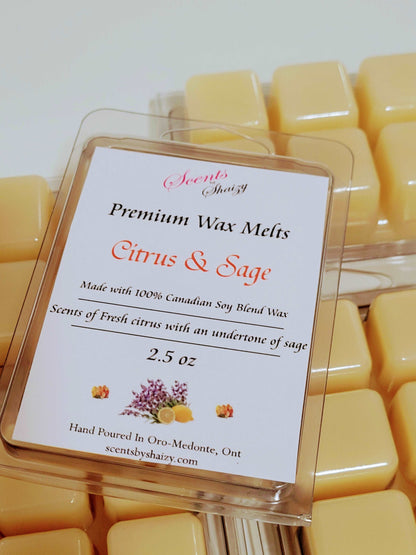 Citrus & Sage Wax Melt 🍋🌿 - Scents By Shaizy
