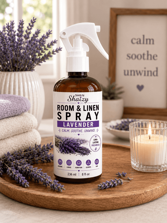 Lavender Room & Linen Spray – Pure Essential Oil - Scents By Shaizy