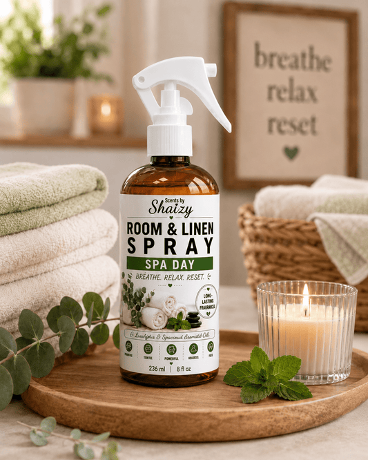 Spa Day Room & Linen Spray – Eucalyptus & Spearmint - Scents By Shaizy