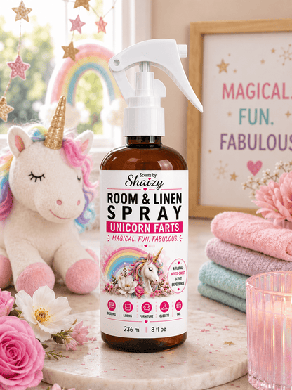 Unicorn Farts Linen Spray – Floral & Sweet - Scents By Shaizy