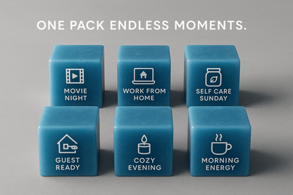 6 sensory experiences Blueberry Blaze wax melt - multi-layered blueberry muffin fragrance - premium Canadian artisan wax