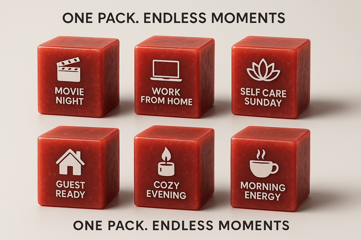 6 sensory experiences Cherry Bomb wax melt - multi-layered juicy cherry fragrance - premium Canadian artisan wax