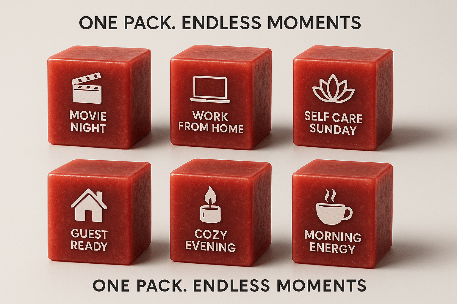 6 sensory experiences Cherry Bomb wax melt - multi-layered juicy cherry fragrance - premium Canadian artisan wax