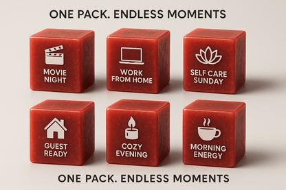 6 sensory experiences Cherry Bomb wax melt - multi-layered juicy cherry fragrance - premium Canadian artisan wax