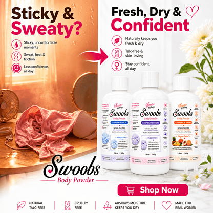 Swoobs Body Powder — Natural Talc - Free Body Dusting Powder - Scents By Shaizy