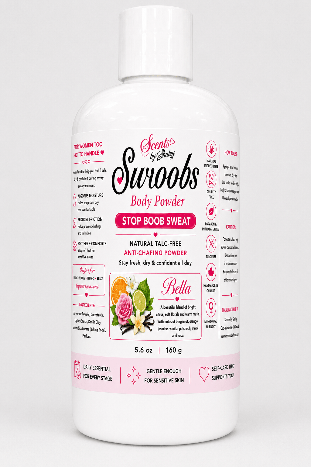 Swoobs Body Powder — Natural Talc-Free Body Dusting Powder - Scents By Shaizy