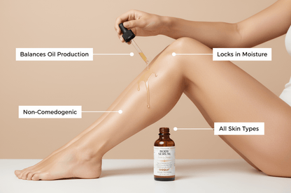 Unscented Body Serum - Vitamin A, E & F with Rice Bran Oil - Scents By Shaizy