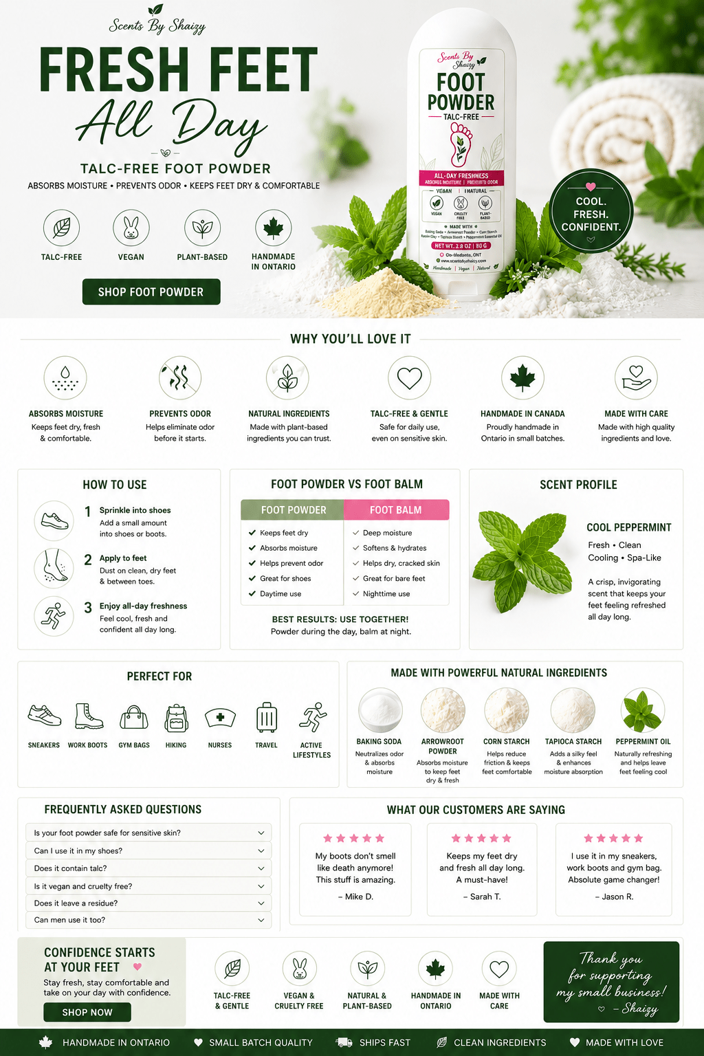Foot Powder - Scents By Shaizy