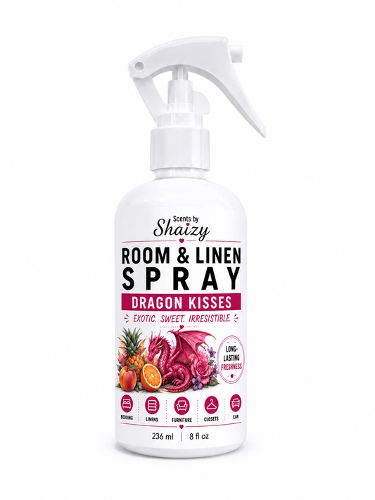 Dragon Kisses Room & Linen Spray | Fruity Floral Scent - Scents By Shaizy