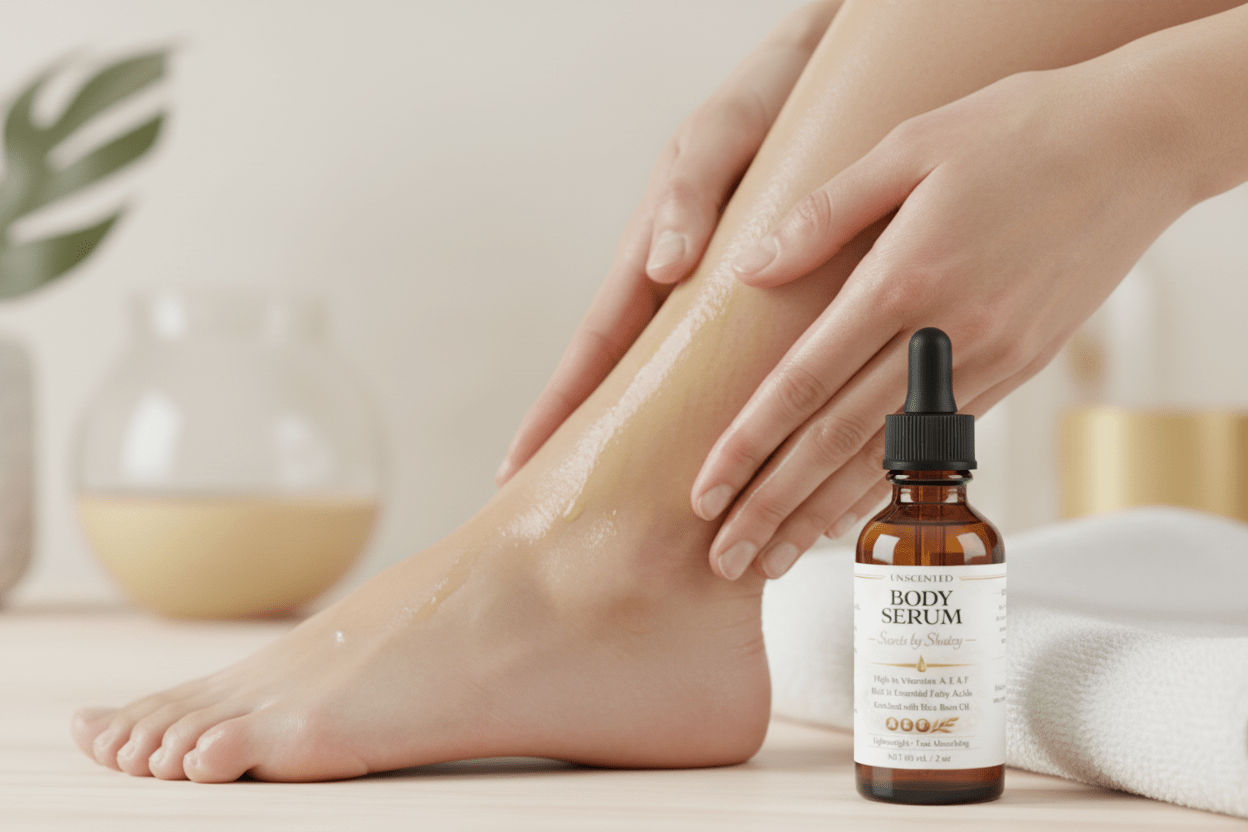 Unscented Body Serum - Vitamin A, E & F with Rice Bran Oil - Scents By Shaizy