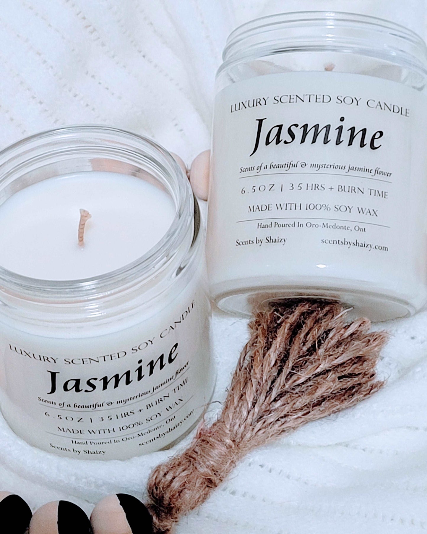 Jasmine Soy Candles| Scents by Shaizy