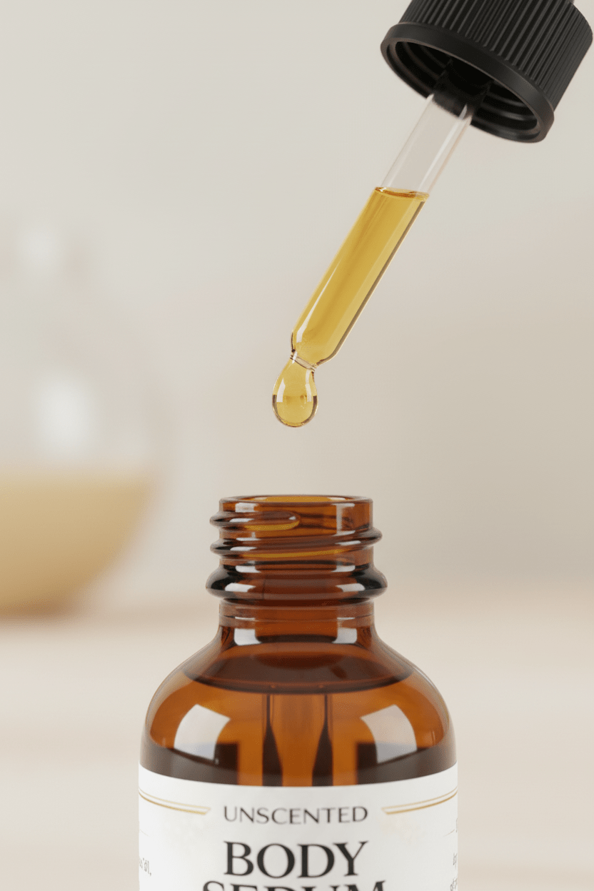 Unscented Body Serum - Vitamin A, E & F with Rice Bran Oil - Scents By Shaizy