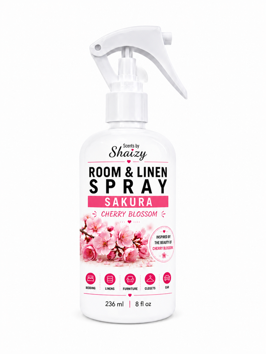 Sakura Room & Linen Spray – Rose, Jasmine & Sandalwood