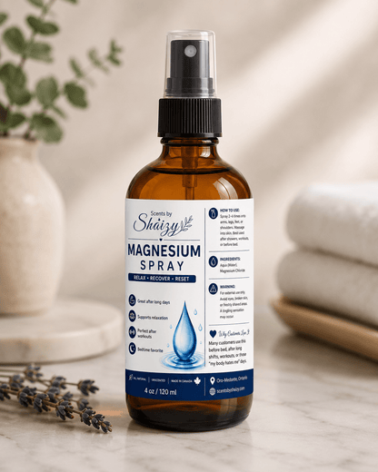 Magnesium Spray — Pure Transdermal Magnesium | Handmade in Canada - Scents By Shaizy