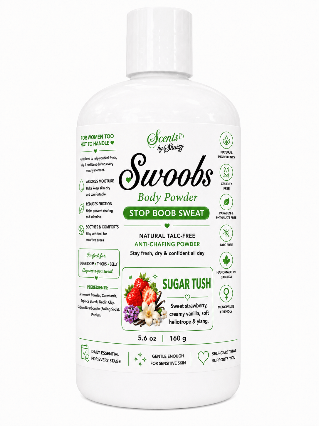 Swoobs Body Powder — Natural Talc-Free Body Dusting Powder - Scents By Shaizy