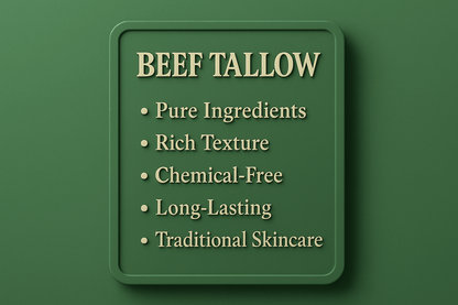 Pure tallow benefits - vitamins A D E K for skin health