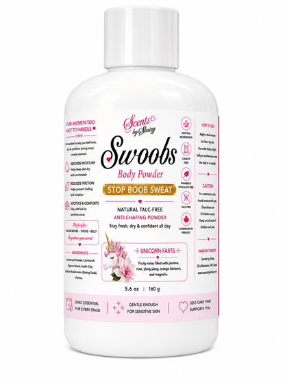 Swoobs Body Powder — Natural Talc-Free Body Dusting Powder - Scents By Shaizy