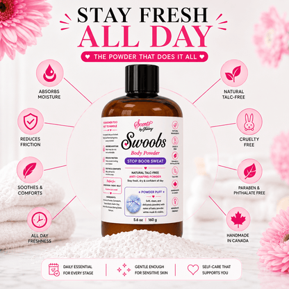 Swoobs Natural Talc-Free Body Dusting Powder - Scents By Shaizy