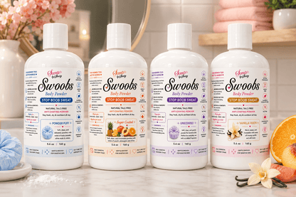 Swoobs Body Powder - Natural Talc - Free Anti - Chafing Powder - Scents By Shaizy