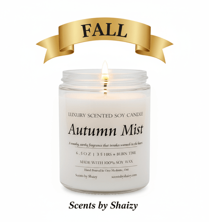 Autumn Mist Soy Candle - Scents By Shaizy