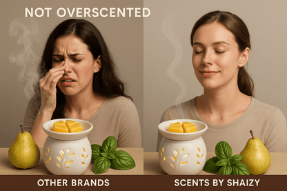 Perfectly balanced wax melt scent - premium Basil and Pear fragrance - luxury Canadian herbal wax melts