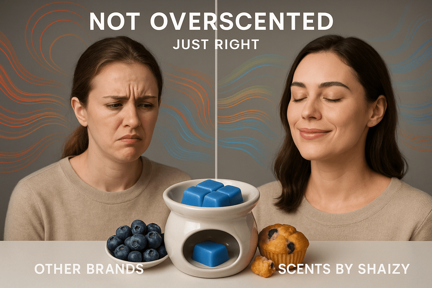 Perfectly balanced wax melt scent - premium Blueberry Blaze muffin fragrance - luxury Canadian bakery wax melts