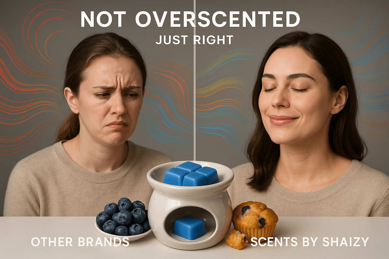 Perfectly balanced wax melt scent - premium Blueberry Blaze muffin fragrance - luxury Canadian bakery wax melts