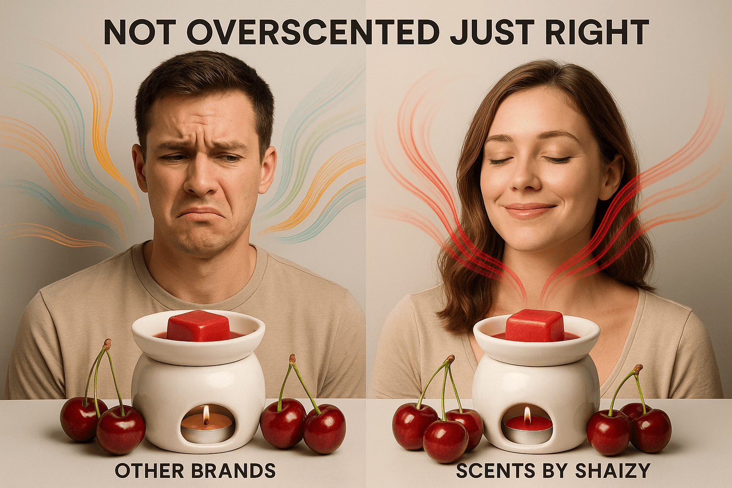 Perfectly balanced wax melt scent - premium Cherry Bomb sweet tart cherry fragrance - luxury Canadian fruit wax melts