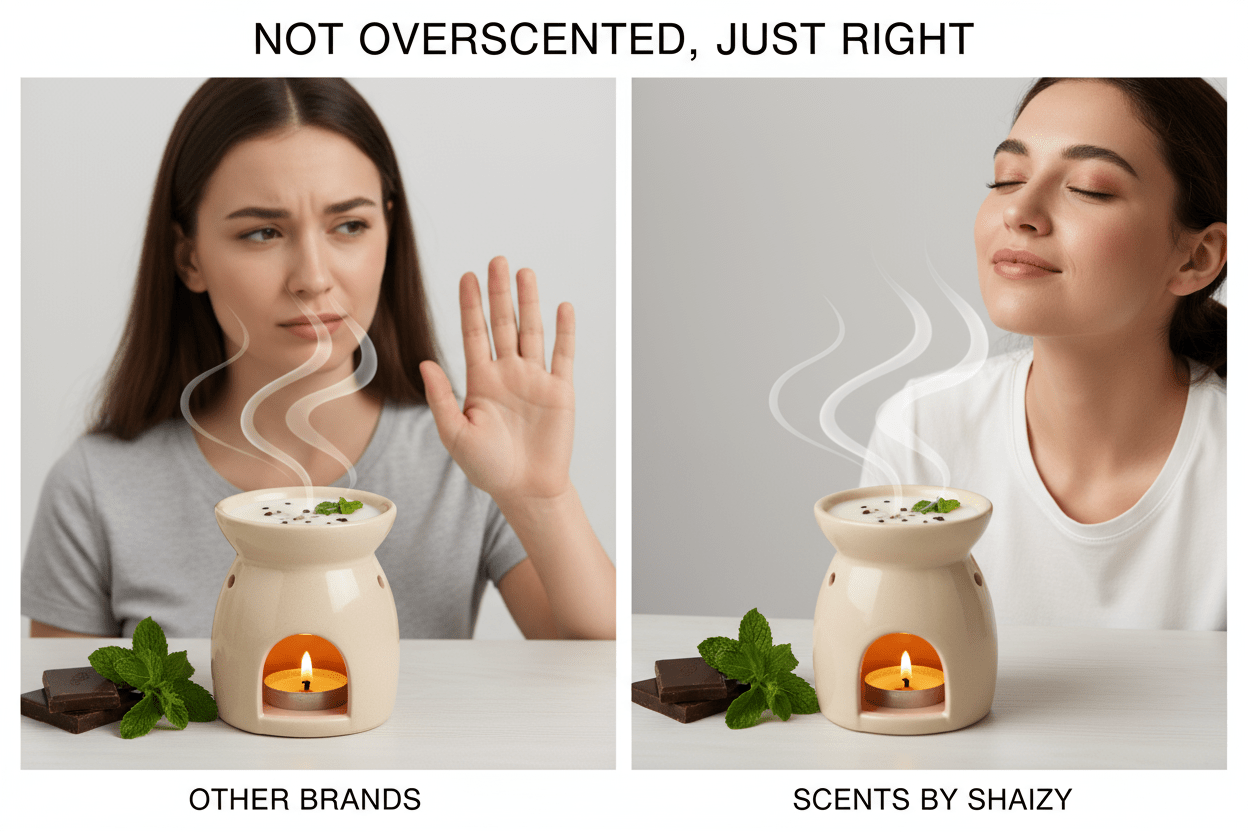 Perfectly balanced wax melt scent - premium Chocolate Mint dessert fragrance - luxury Canadian indulgent wax melts