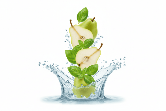 Basil and Pear wax melt cubes - natural soy blend wax superior scent throw - best spring wax melts made in Canada Ontario