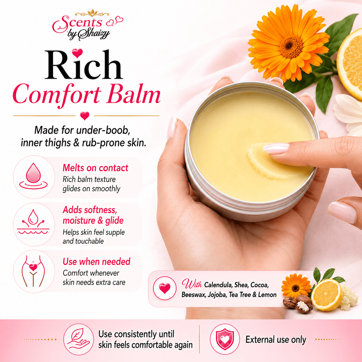 Boobie Balm – Calendula Body Balm - Scents By Shaizy