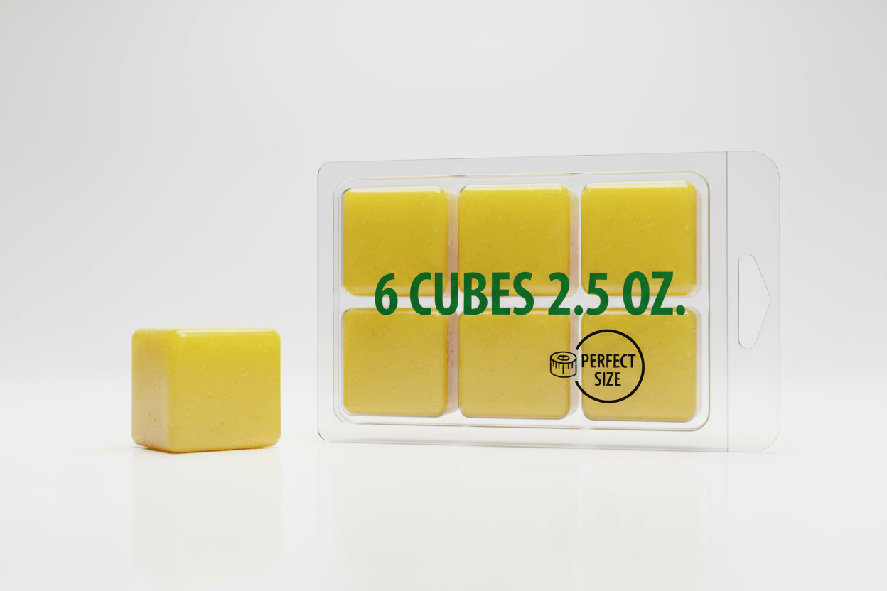 2.5 oz Citrus and Sage wax melt - generous size best value - premium Canadian handcrafted soy blend wax