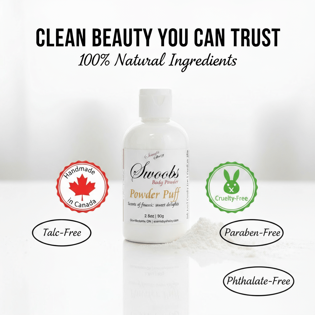 Swoobs Body Powder - Natural Talc - Free Anti - Chafing Powder - Scents By Shaizy