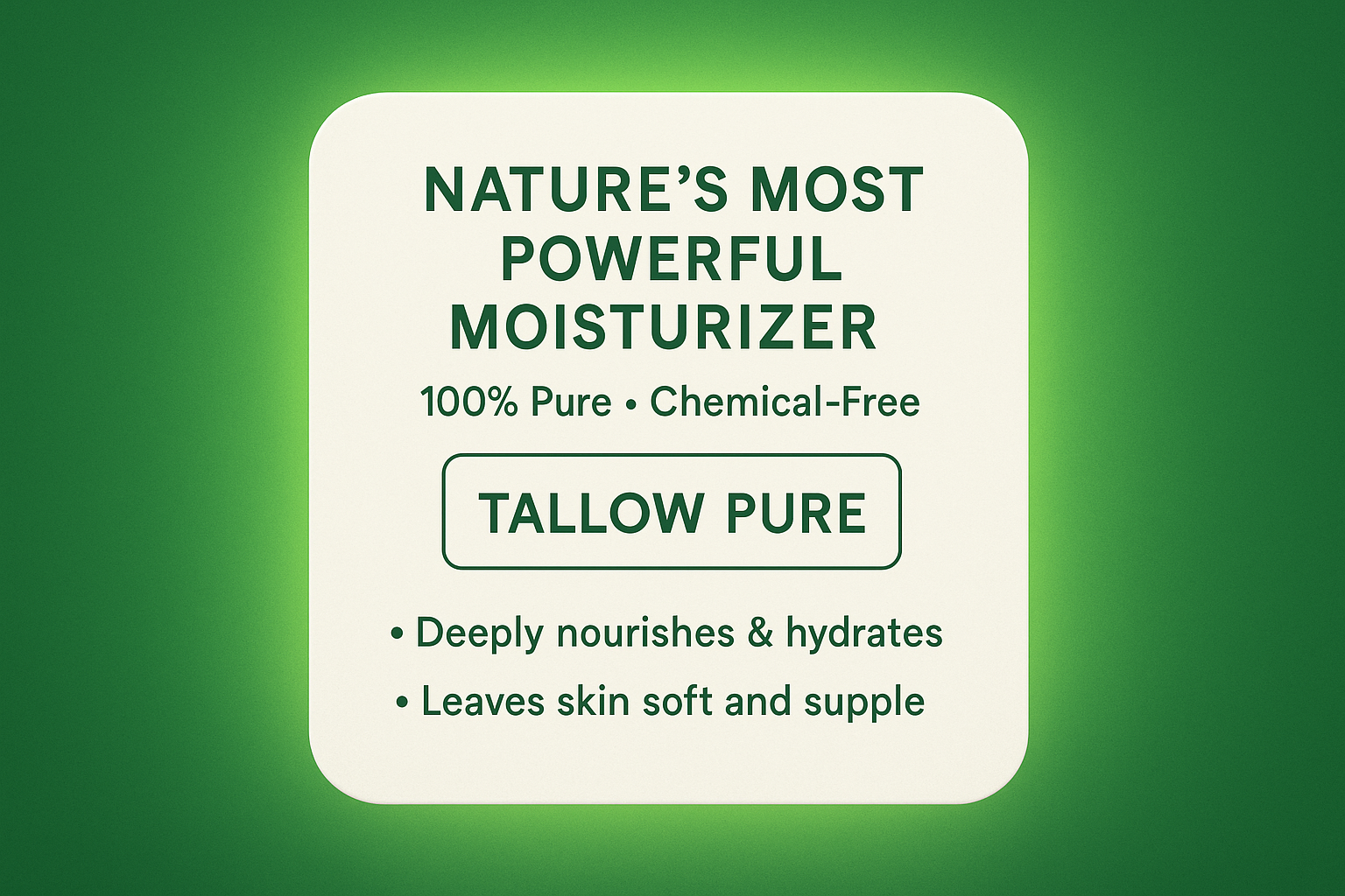 Clean Tallow Pure Card