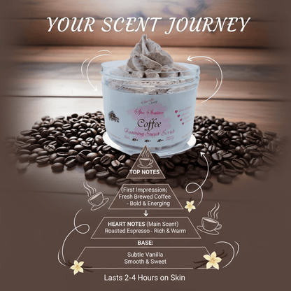 Coffee Foaming Sugar Scrub ☕ | 4 - in - 1 Body Scrub & Wash - Scents By Shaizy