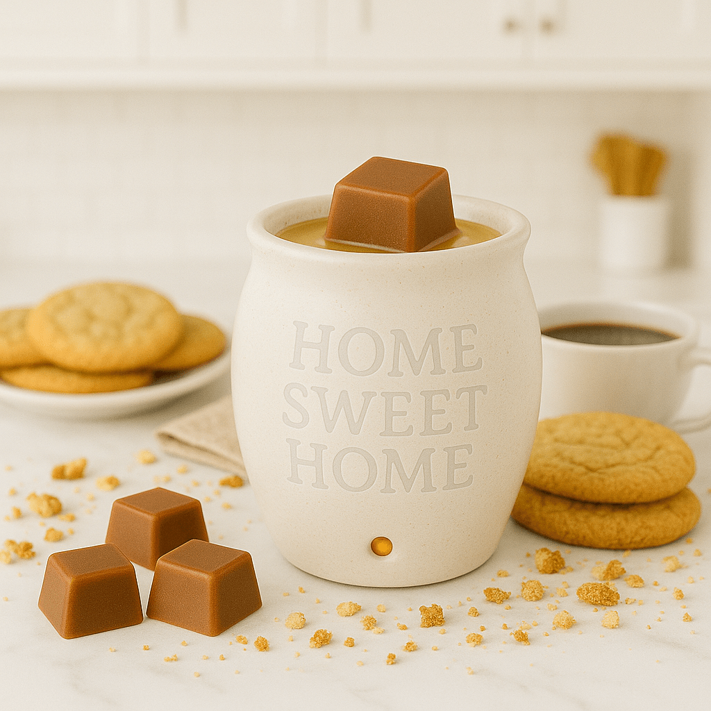 Premium Cookie Crunch wax melt - fresh-baked cookie toffee scent - strongest scent throw handcrafted Canadian soy blend wax melts Ontario