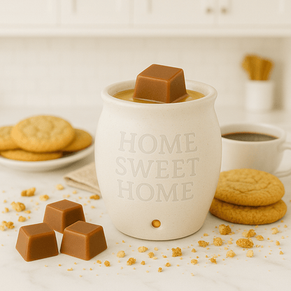 Premium Cookie Crunch wax melt - fresh-baked cookie toffee scent - strongest scent throw handcrafted Canadian soy blend wax melts Ontario